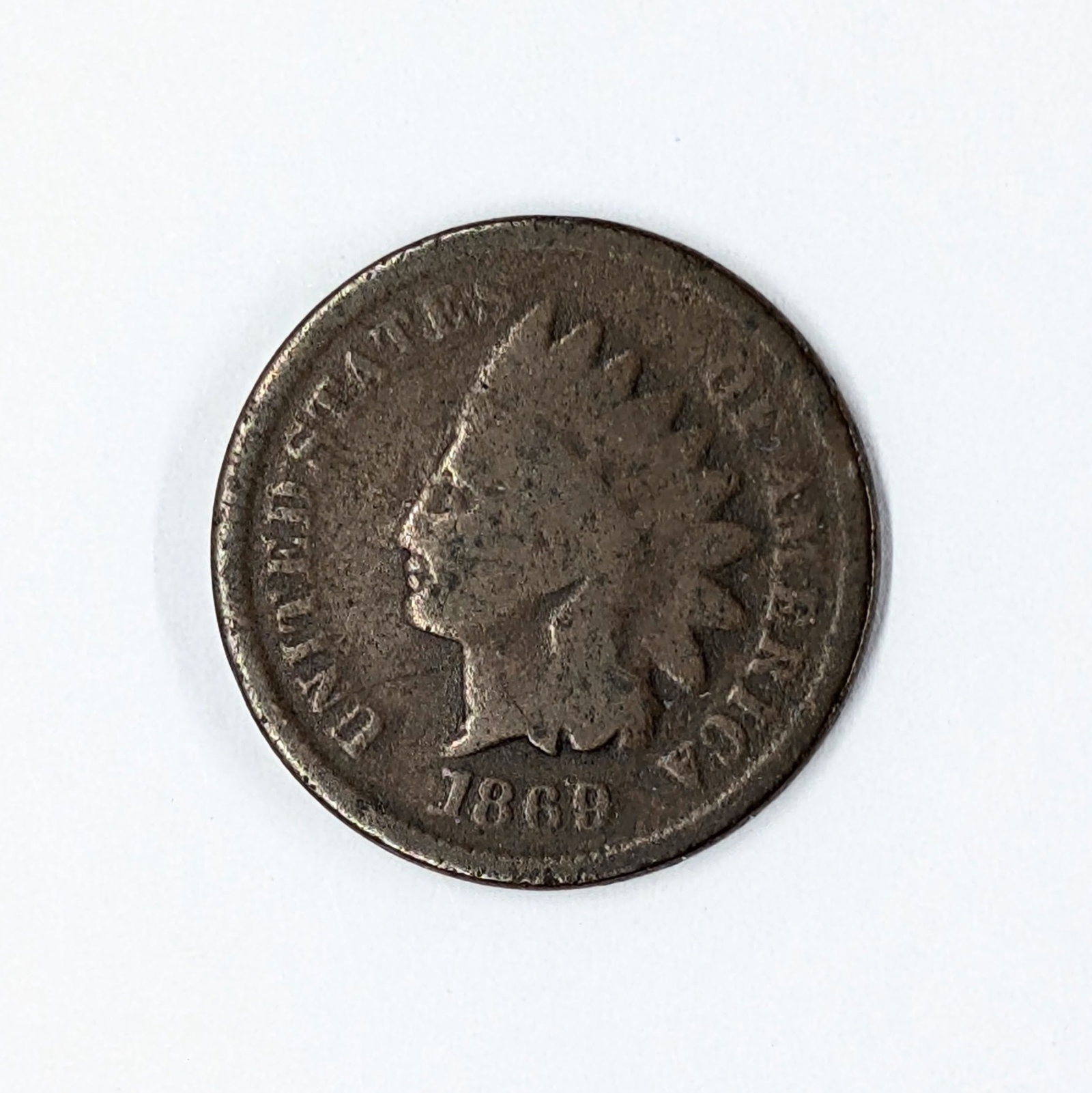 1869 Indian Head Cent - KEY Date - 3