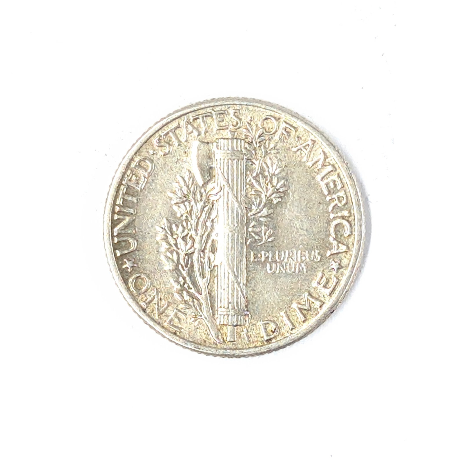 1945 Silver Mercury Dime - Full Lines - 2