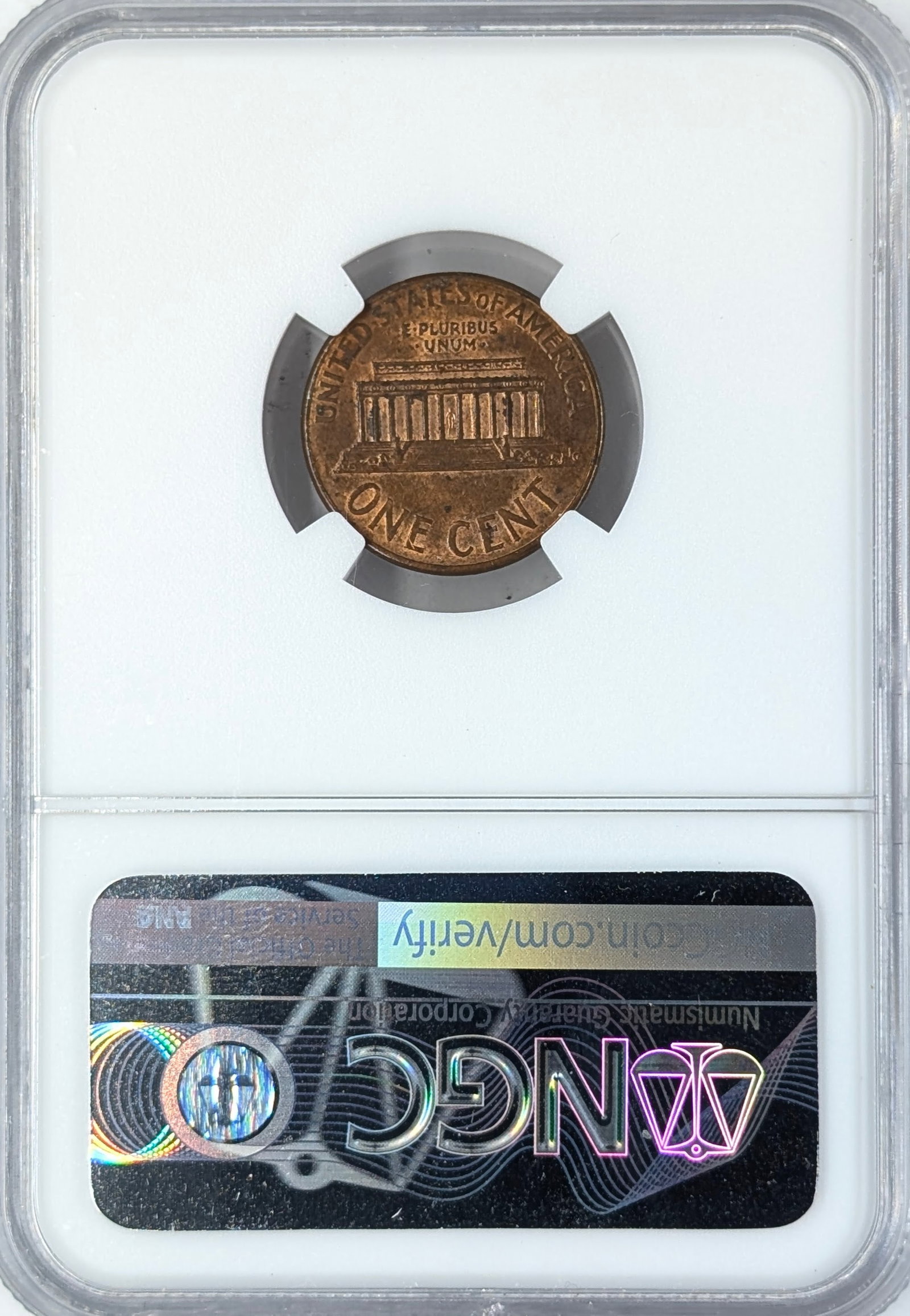 NGC 1998-D MS63 RB Lincoln Cent - 2