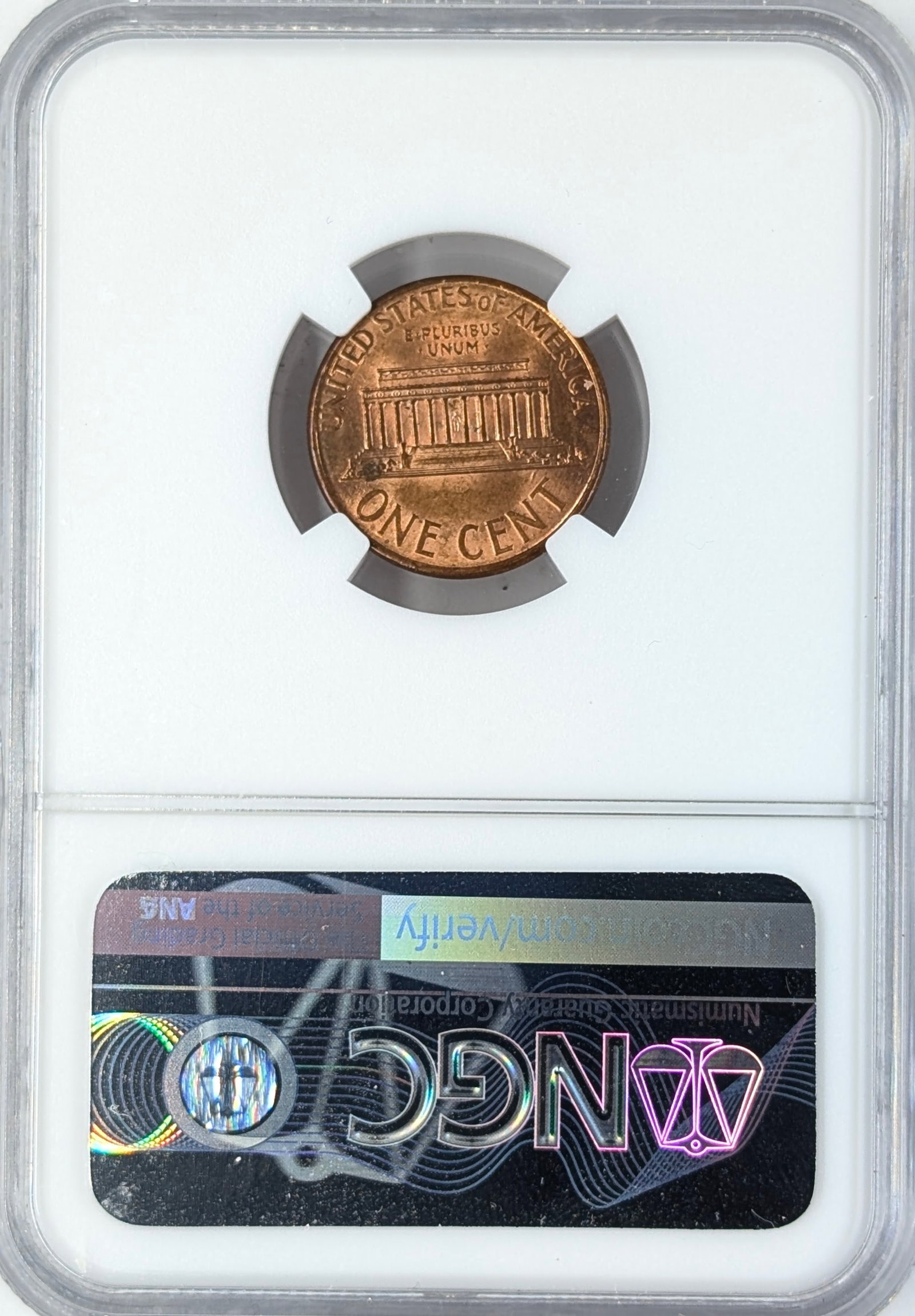 NGC 1999 MS65 RD Lincoln Cent - 2