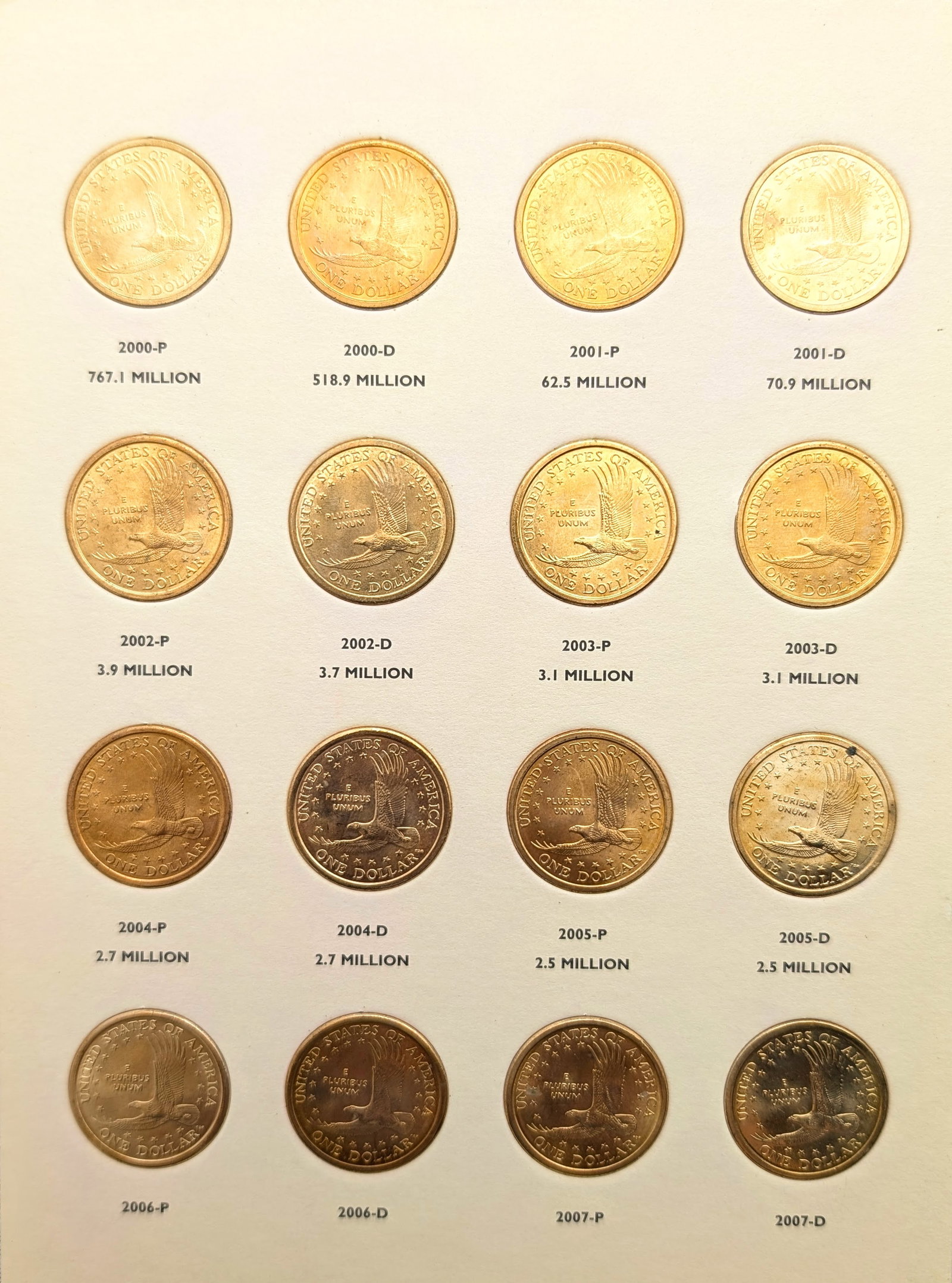 Littleton Sacagawea Dollar 2000-2012 Book w/ 26 Uncirculated Coins - 2