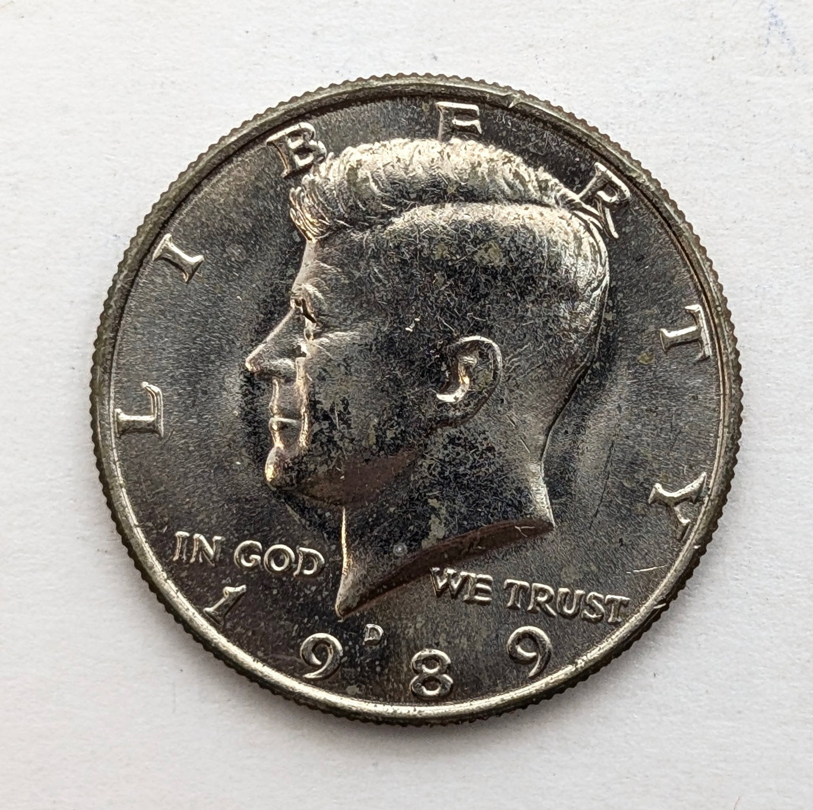 Tube of 20 Uncirculated 1989-D John F Kennedy Half Dollars - 2