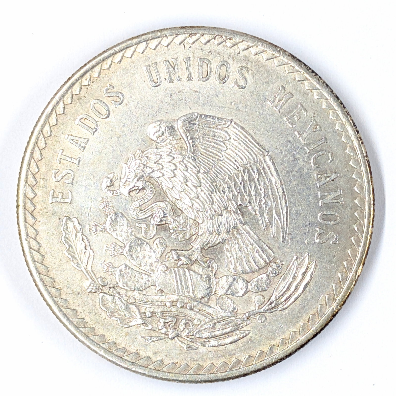 1948 Silver Mexican 5 Pesos - 2