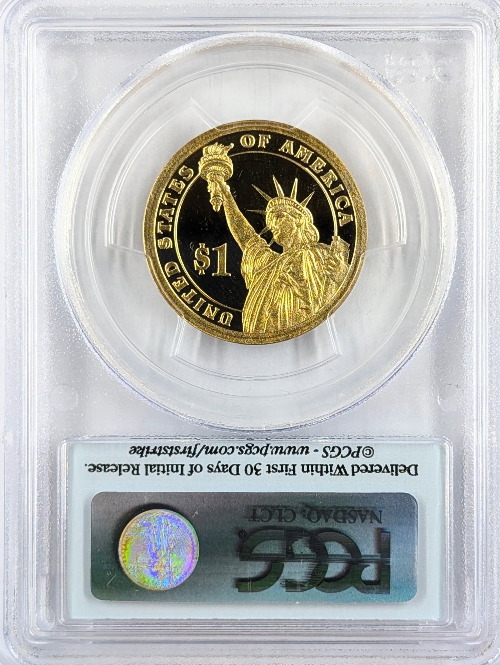 PCGS 2010-S PR69 DCAM Abraham Lincoln Presidential Dollar - First Strike - 2