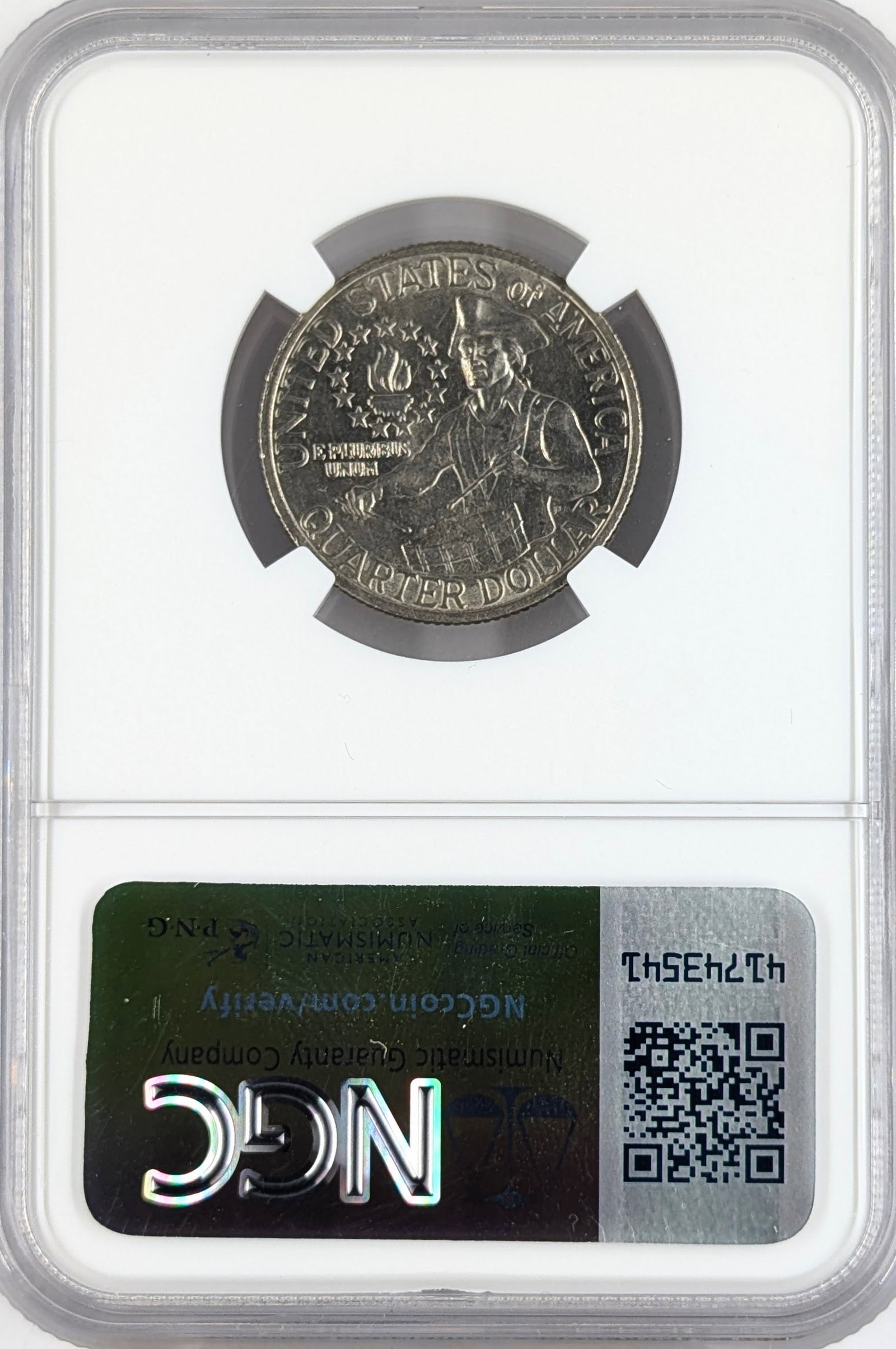 NGC 1976 AU55 Bicentennial Washington Quarter - 2