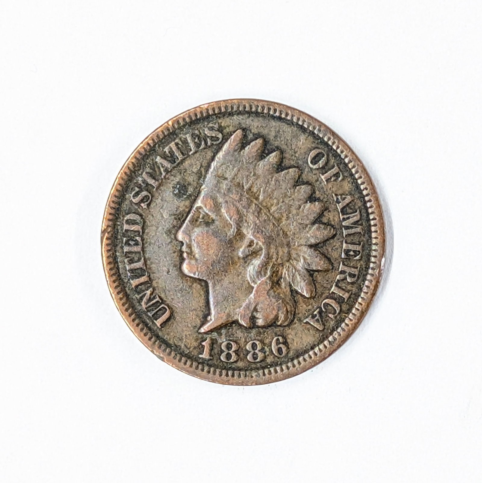1886 Indian Head Cent (1 of 2)