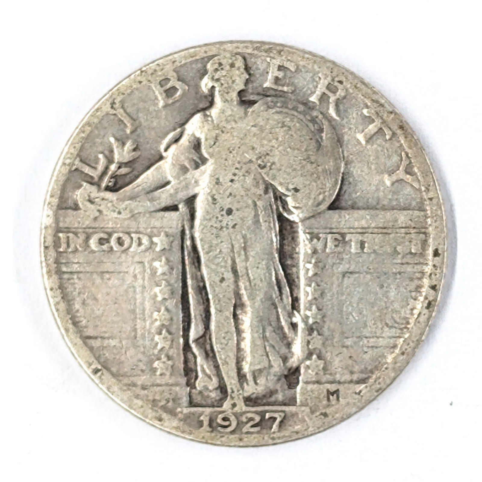 1927 Silver Standing Liberty Quarter: Silver