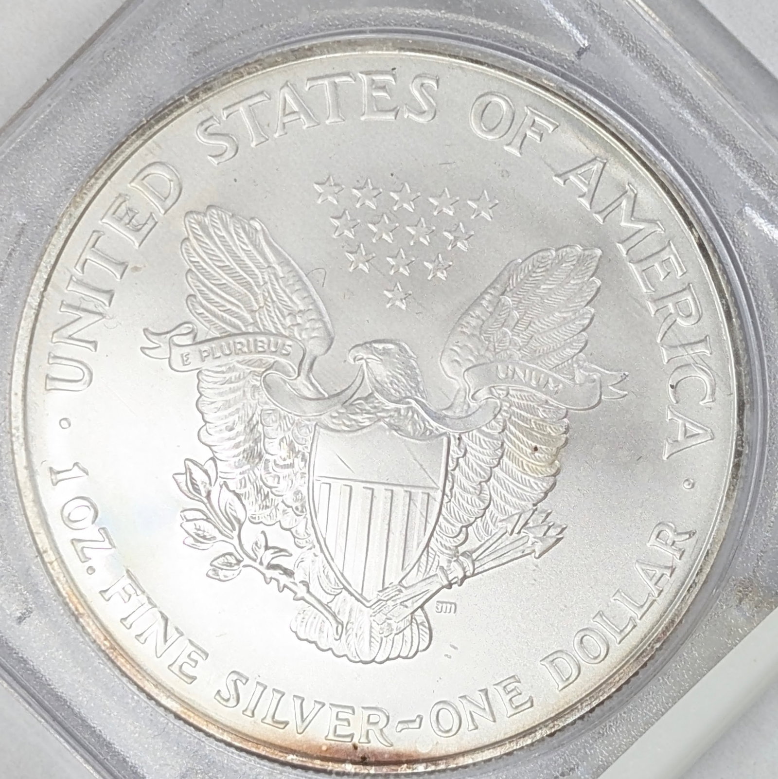 2007 American Silver Eagle Dollar - Lightly Toned - 2