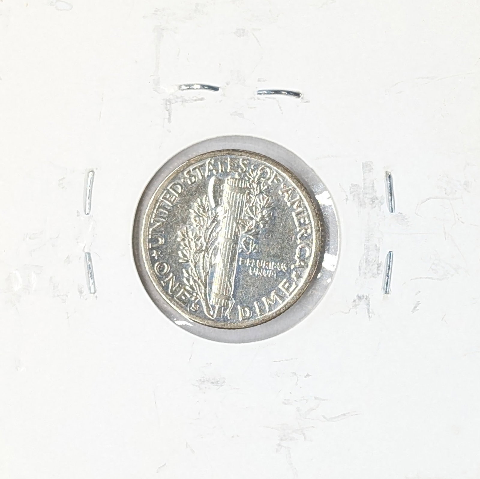 FEATURE 1942-S Silver Mercury Dime - Full Bands - 2