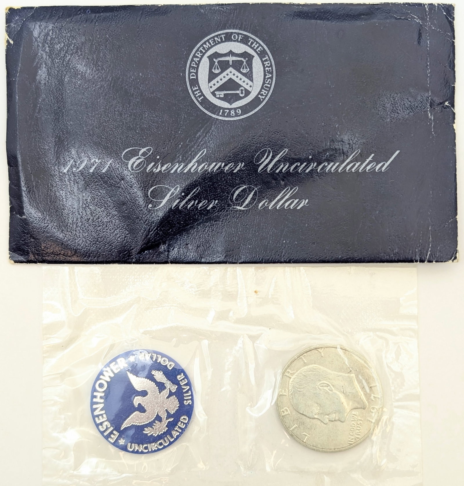 1971-S Eisenhower " Ike" Uncirculated Silver Dollar (1 of 2)