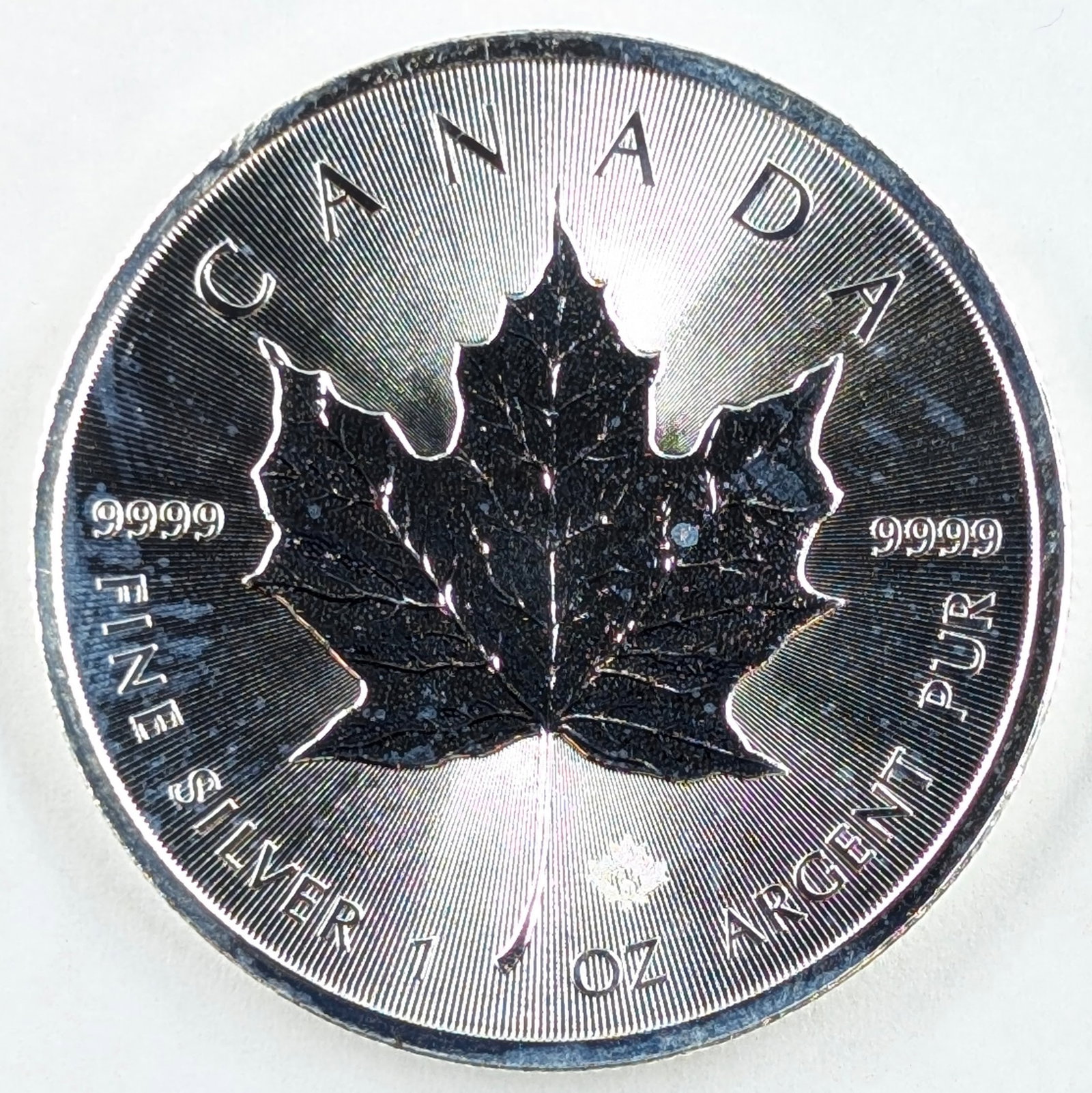 1 Ounce Fine .999 Silver Round - Canada Maple (1 of 2)