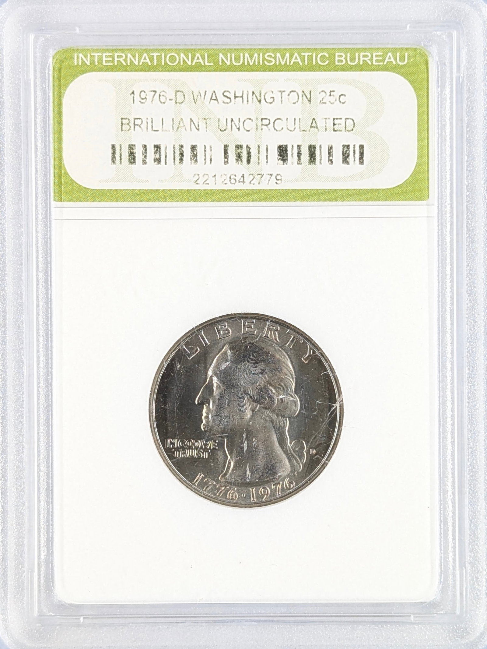 INB 1976-D BU Washington Quarter: Coin
