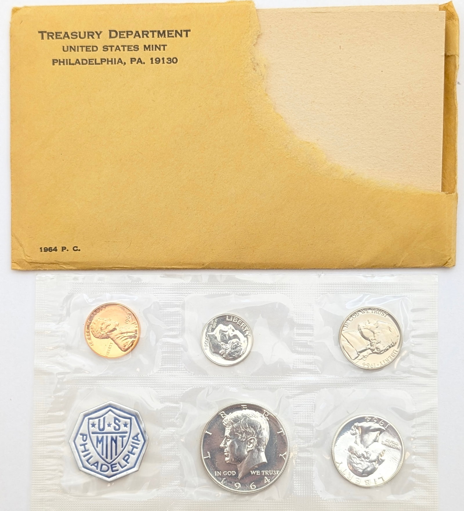 1964 Silver US Mint Proof Set w/ Silver Half, Quarter & Dime (1 of 2)