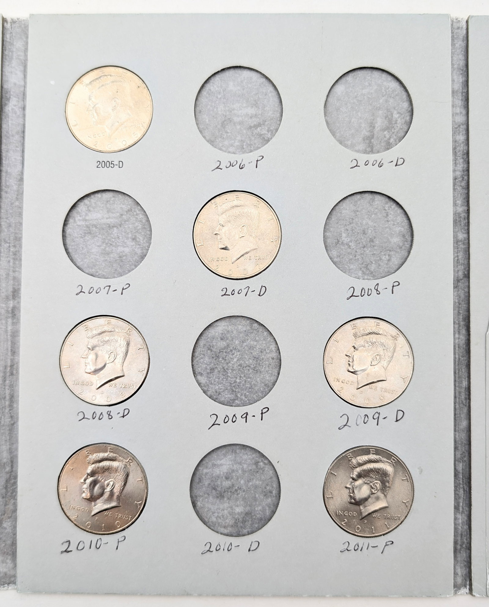 John F Kennedy Half Dollars 2000-2018 Book w/ 24 Coins - Some Uncirculated - 3