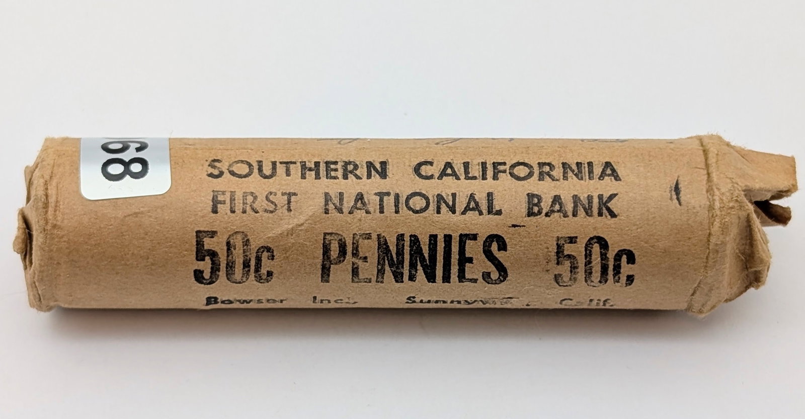 Roll of 50 Wheat Cents - 1950s - 3