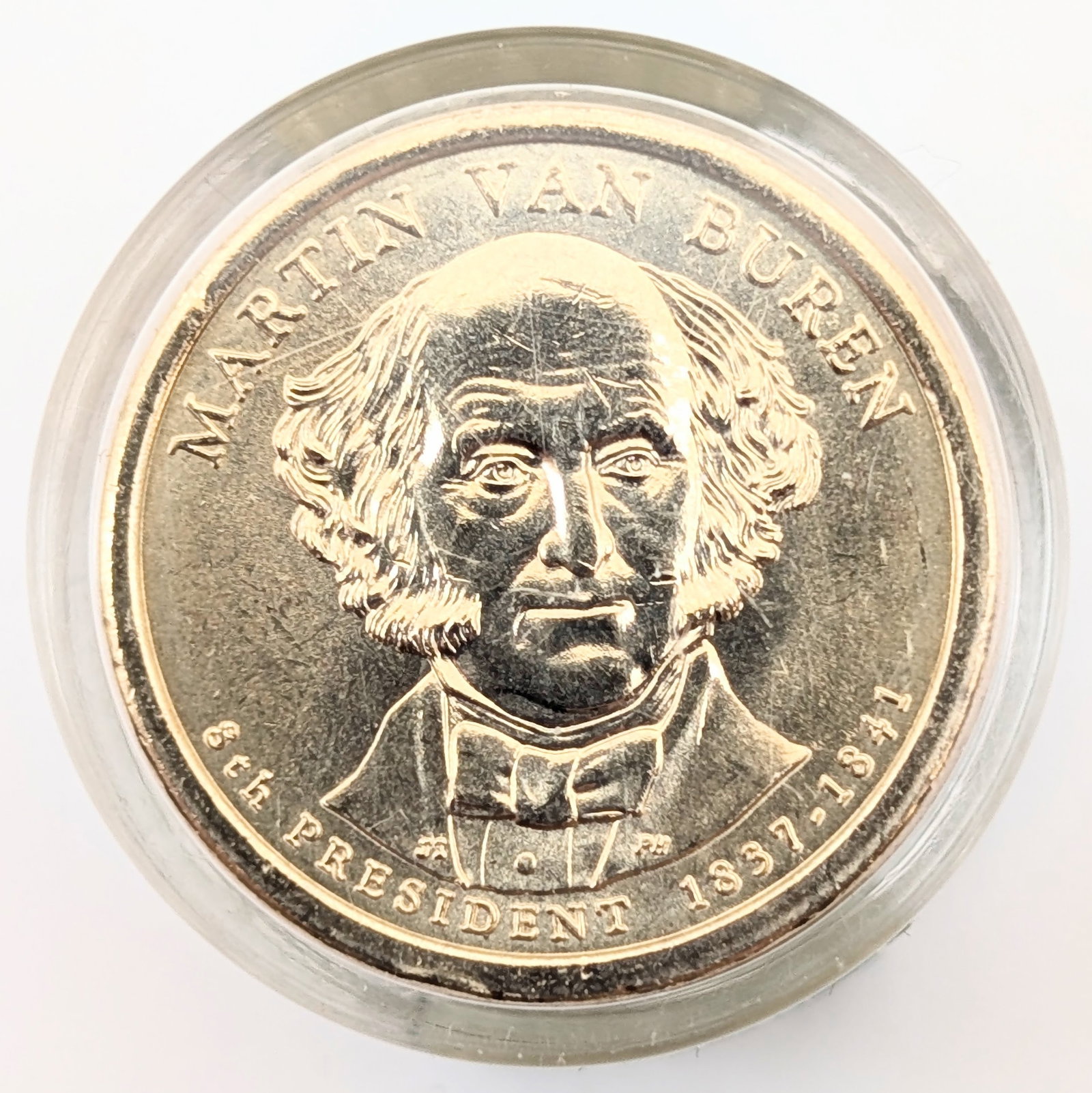 Danbury Mint Sealed Tube of 12 Uncirculated Martin Van Buren Presidential Dollars - 2