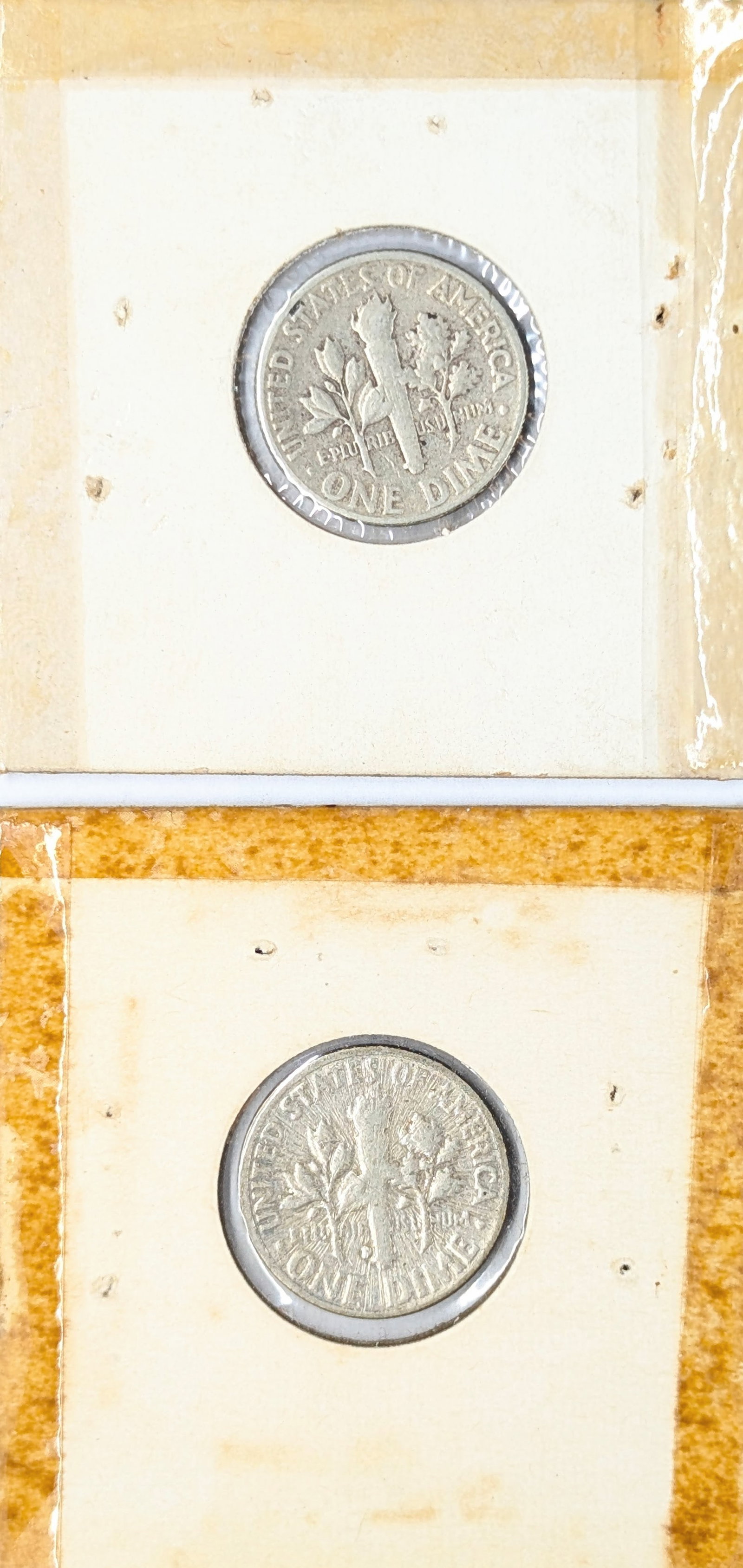 Lot of 2 Silver Roosevelt Dimes - 1949, 1958-D - 2