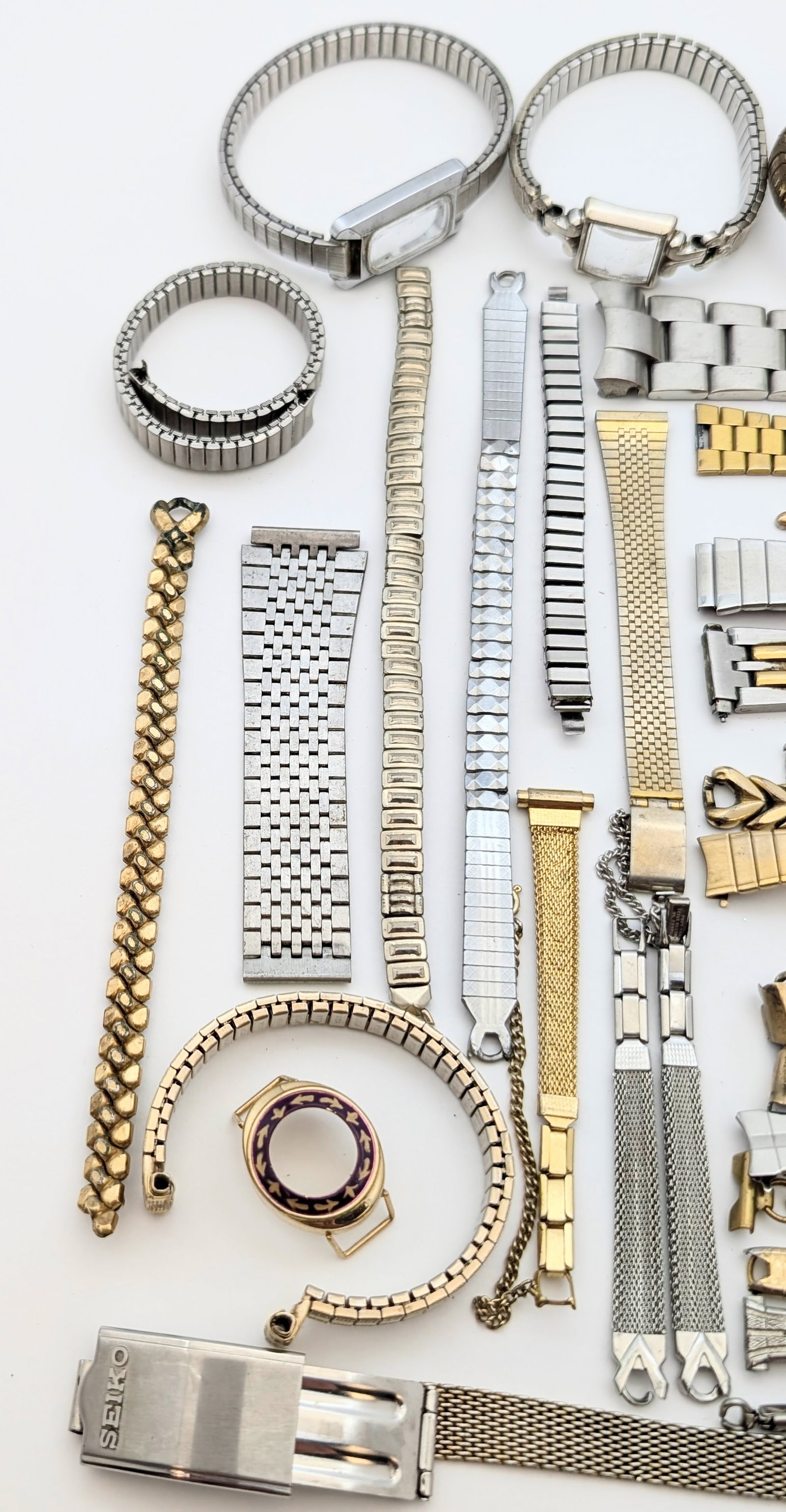 Large lot of Watch Bands- Silver and Gold Toned - 3