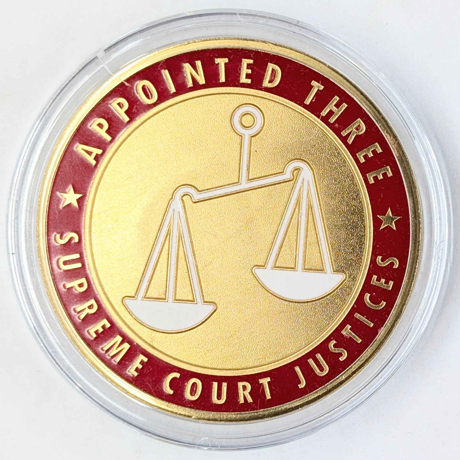 "Appointed Three" Supreme Court Justices Medal: Medal