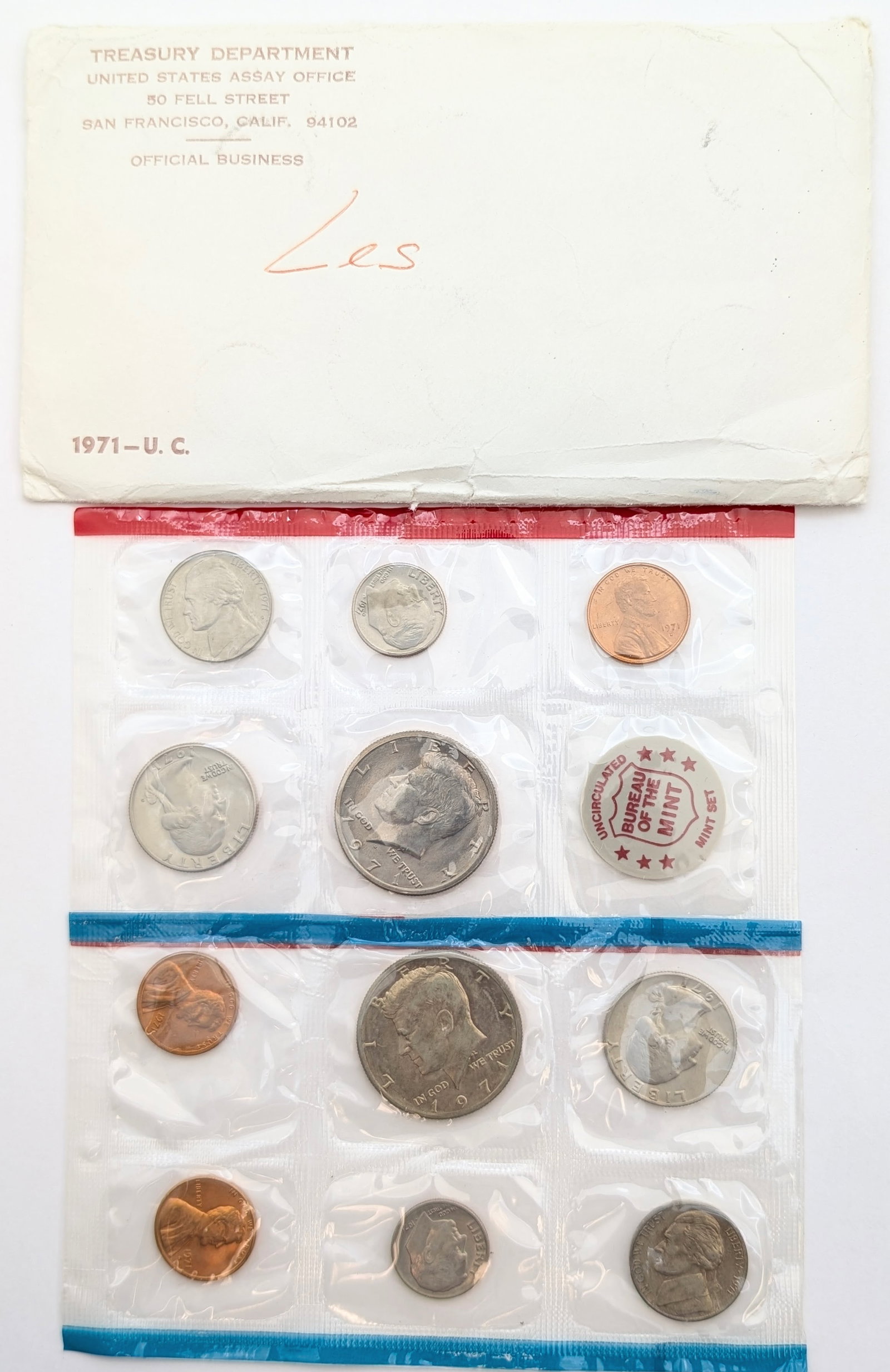 1971 US Mint Uncirculated Coin Set (1 of 2)