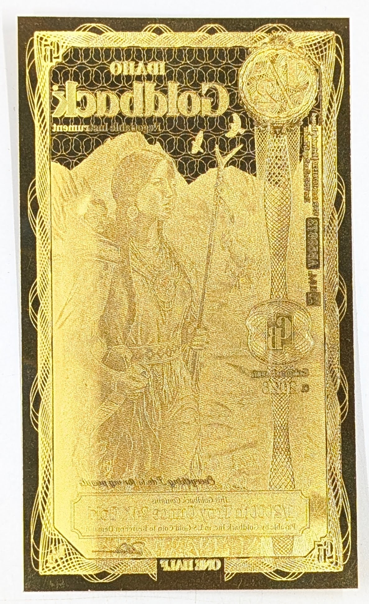 2026 1/2 Idaho Goldback 1/2000th Troy Ounce 24K Gold - 2