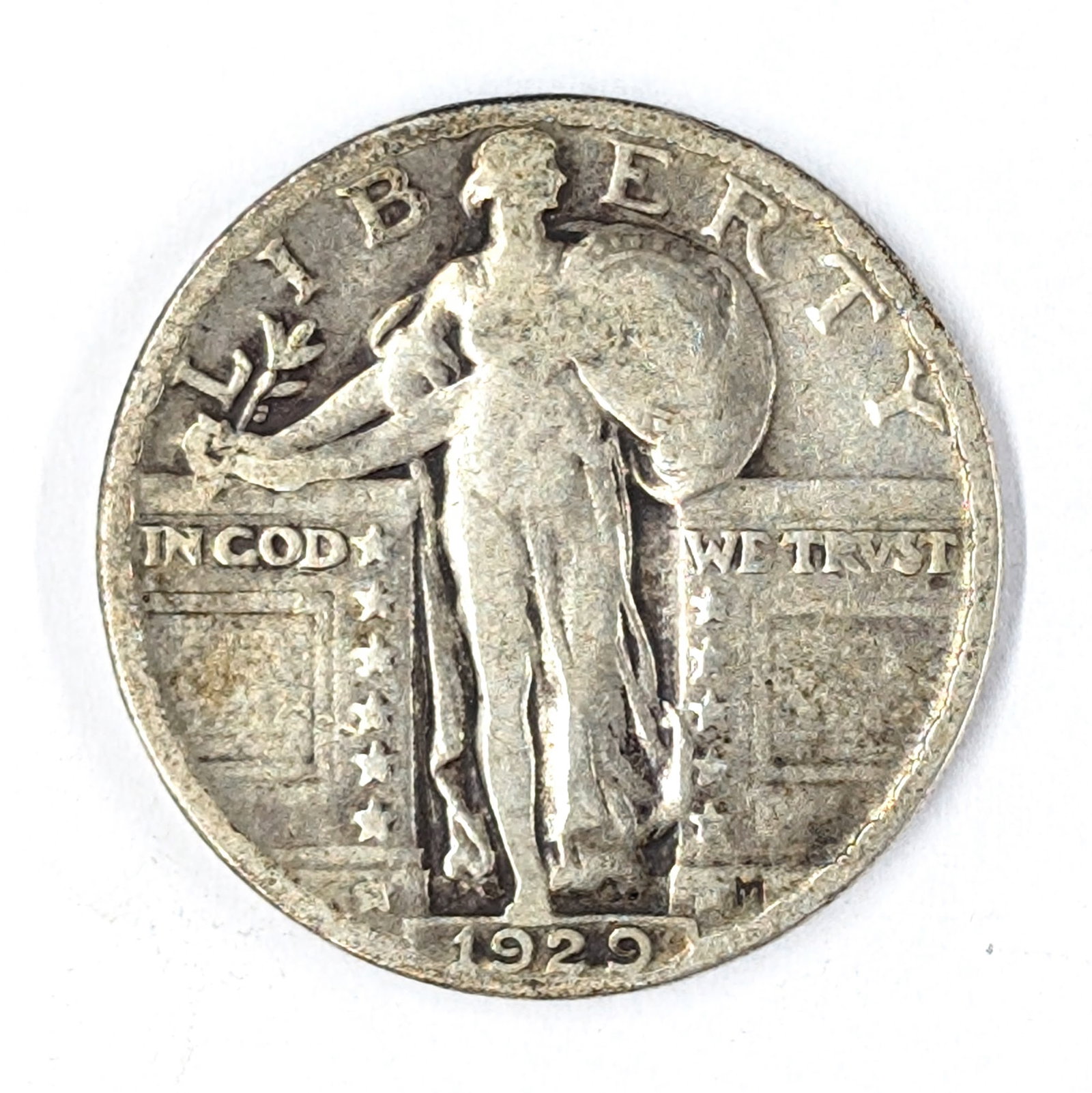 1929 Silver Standing Liberty Quarter: Silver