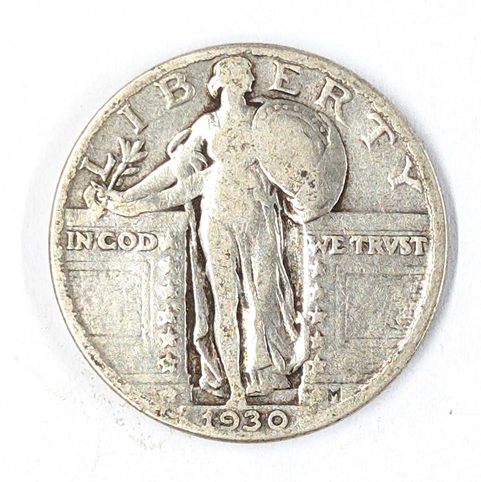 1930 Silver Standing Liberty Quarter: Silver