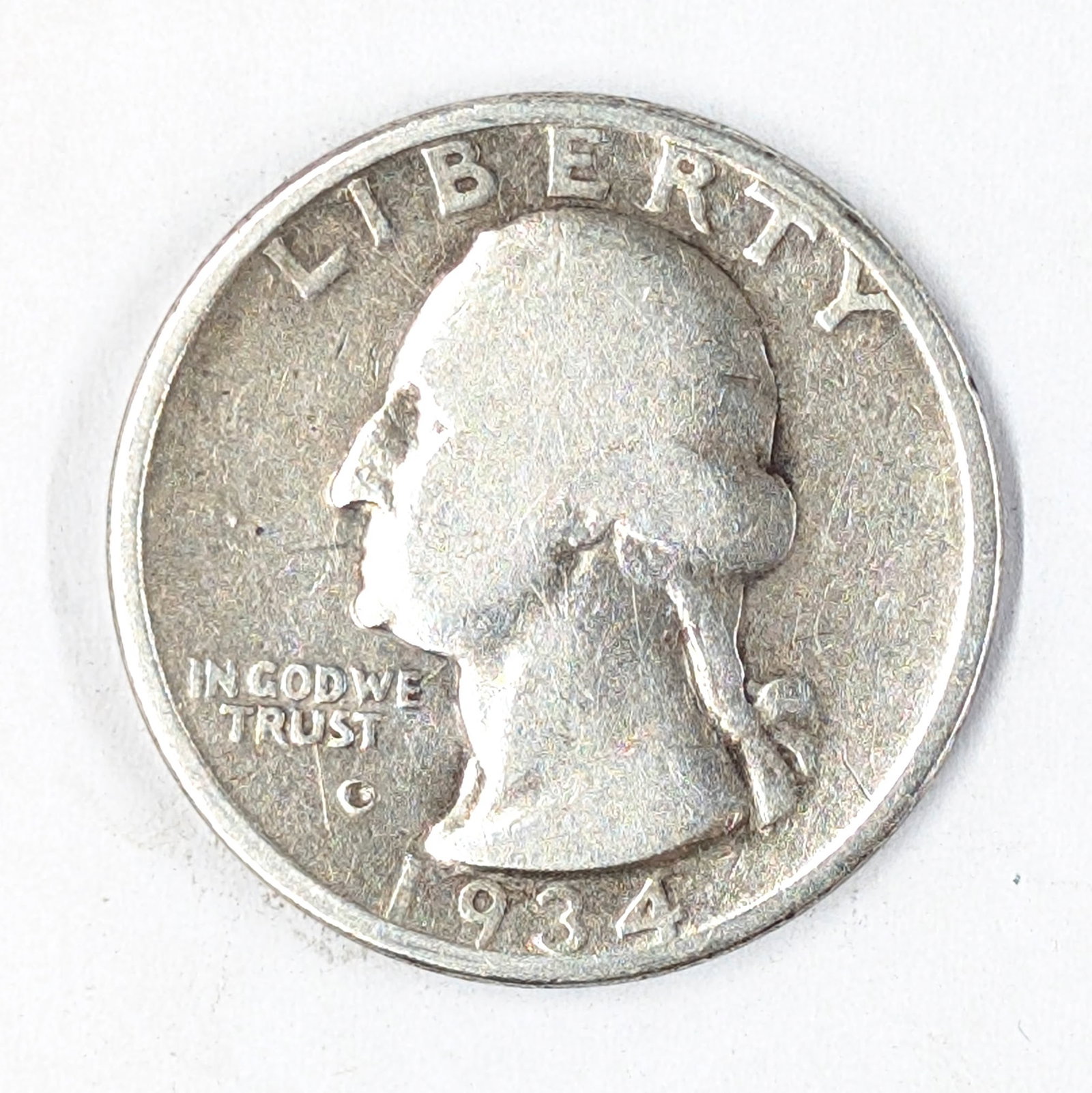 1934-D Silver Washington Quarter (1 of 2)