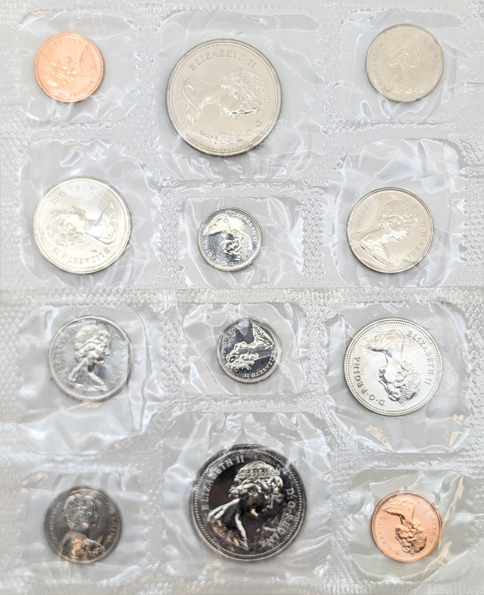 Lot of 2 Royal Canadian Mint Uncirculated Coin Sets - 1977, 1978: Coin
