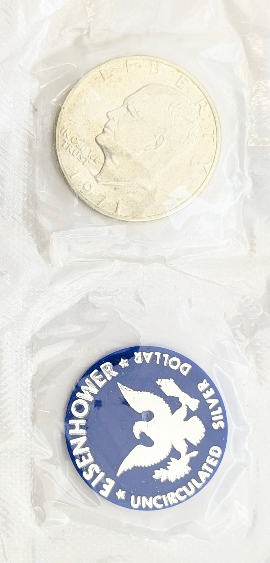 1971-S Eisenhower " Ike" Uncirculated Silver Dollar (1 of 2)