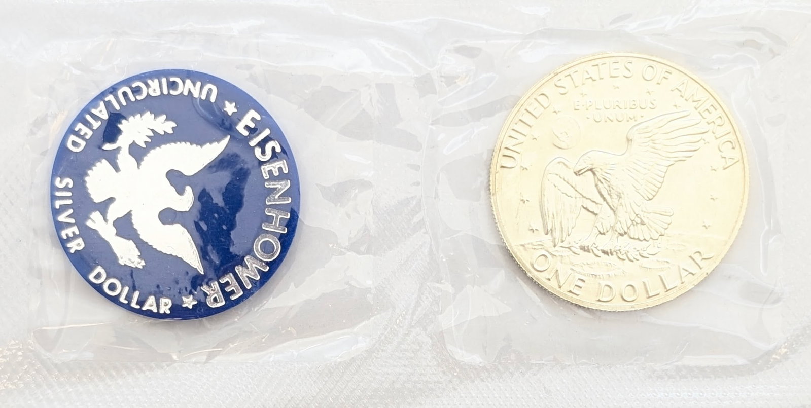 1973-S Eisenhower " Ike" Uncirculated Silver Dollar - 2