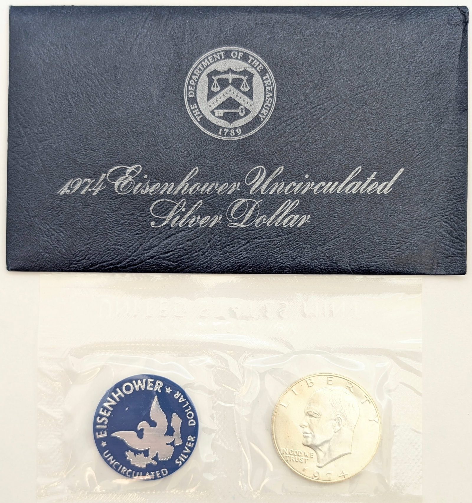 1974-S Eisenhower " Ike" Uncirculated Silver Dollar (1 of 2)