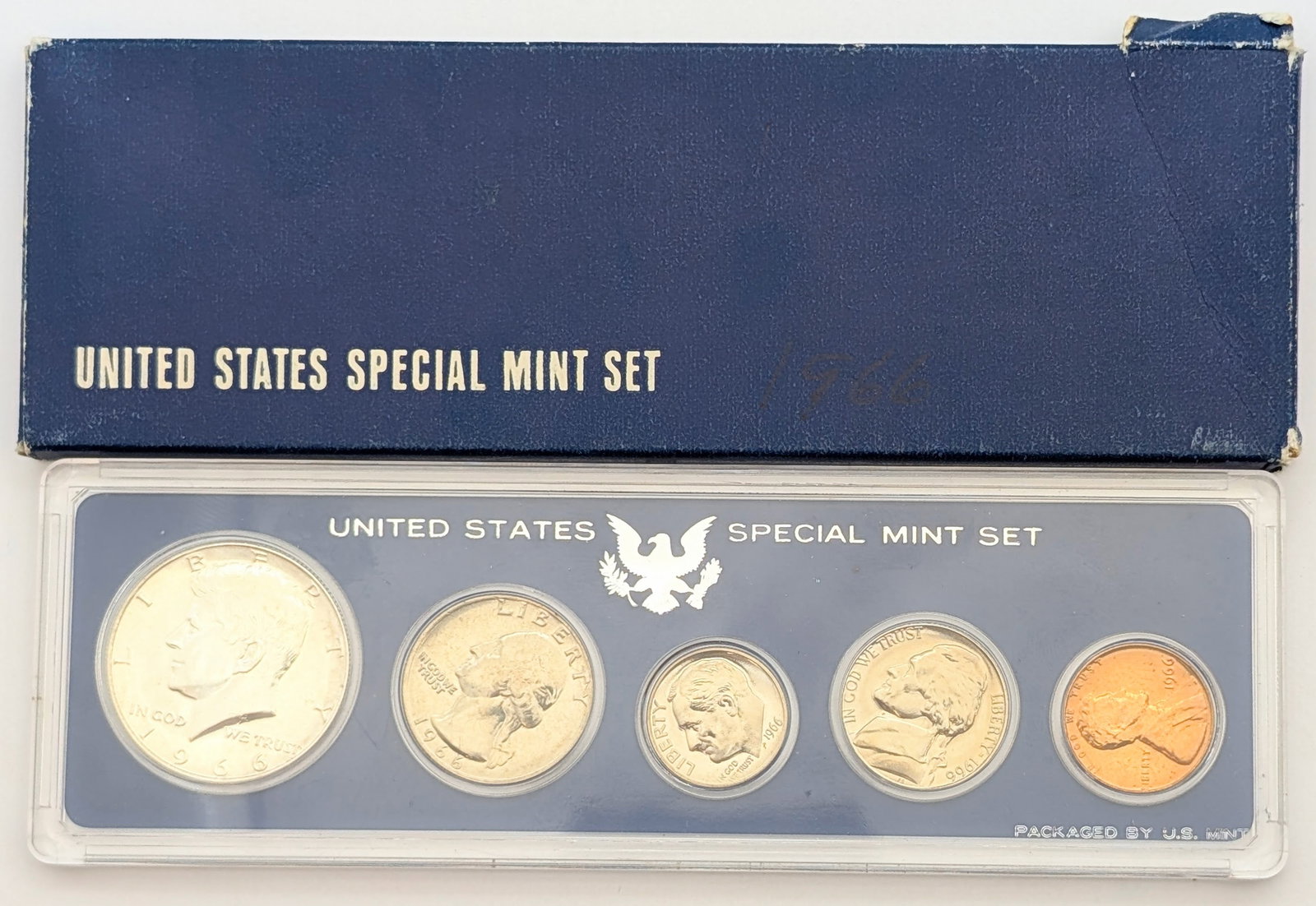 1966 US Special Mint Set w/ Silver JFK Half: 40% Silver