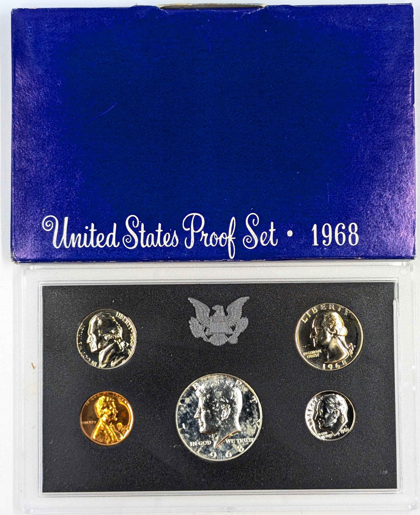 1968 US Mint Proof Set w/ Silver JFK Half (1 of 2)