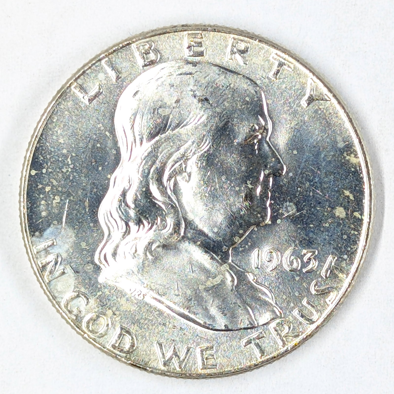 1963-D Silver Franklin Half Dollar: Silver
