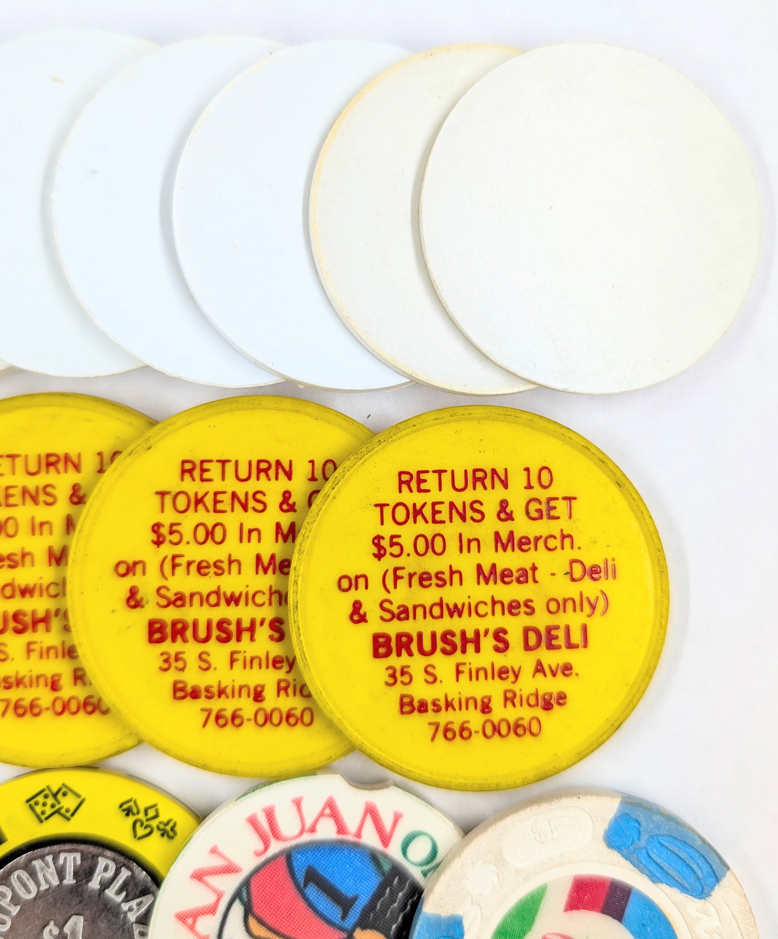 Large Lot of Casino Chips & Business Tokens - Harrah's, Palace, Sands, etc. - 2