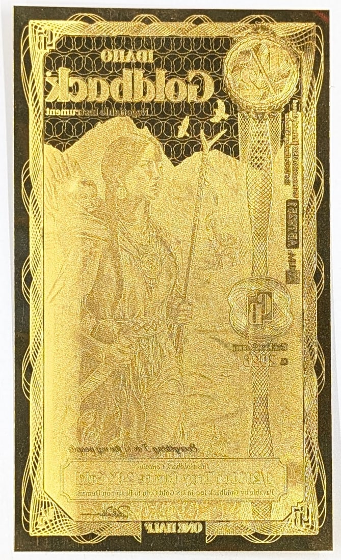 2026 1/2 Idaho Goldback 1/2000th Troy Ounce 24K Gold - 2