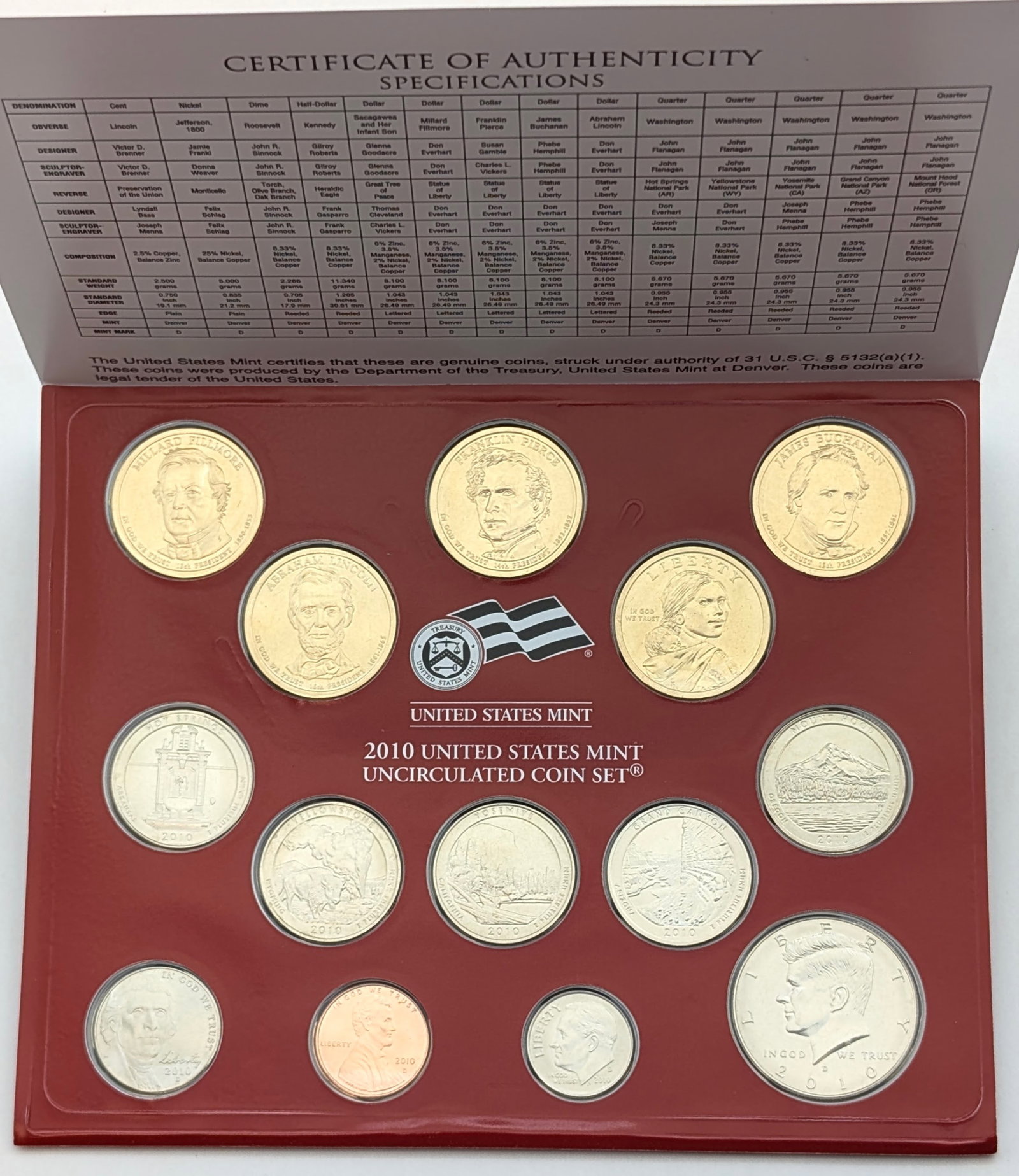 2010 D US Mint Uncirculated Coin Set (1 of 2)