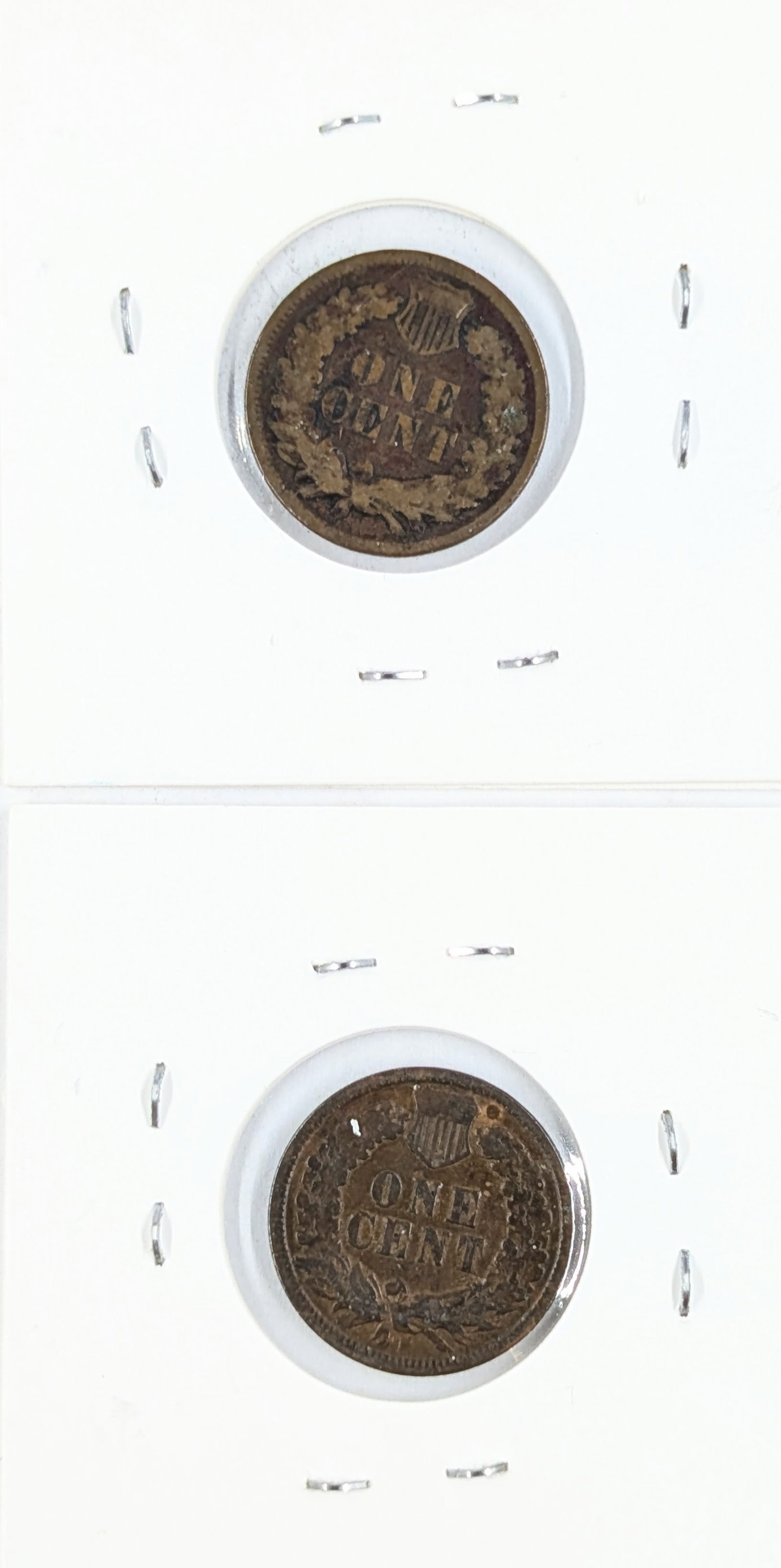 Lot of 2 Indian Head Cents - 1890, 1897 - 2