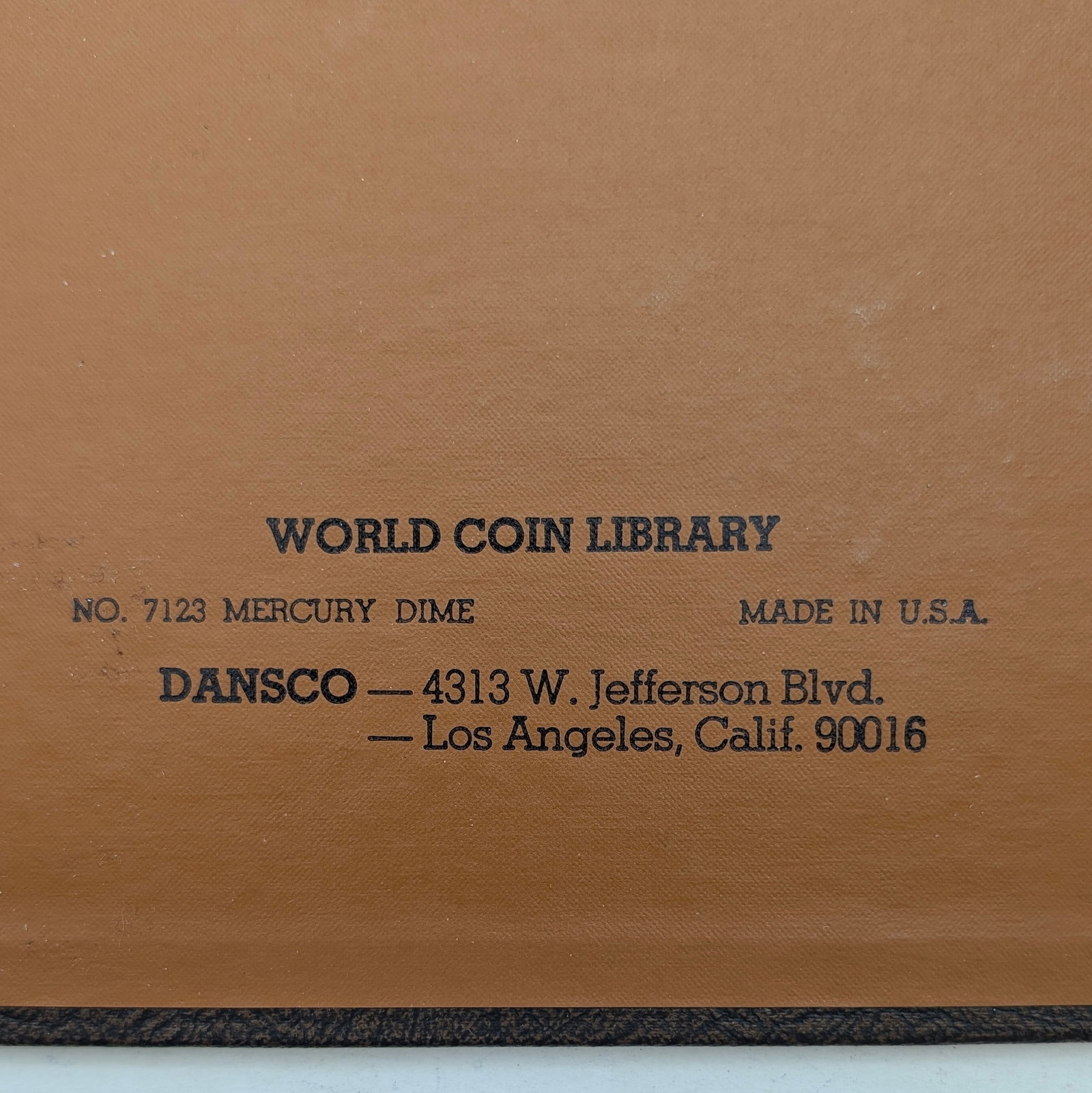 Dansco Silver Mercury Dime 1916-1945 Book - Empty - 3