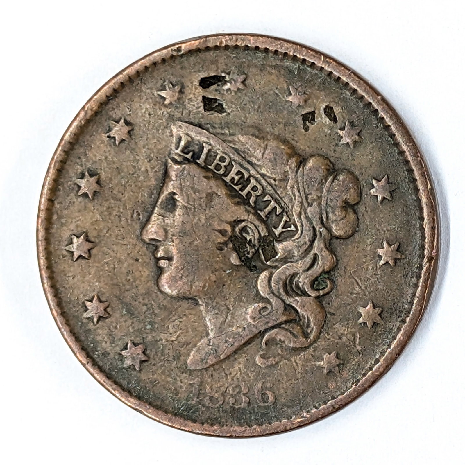 1836 Large Cent (1 of 2)