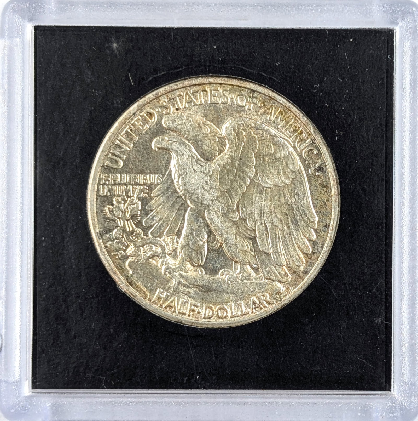 FEATURE- 1941 Silver Walking Liberty Half Dollar- Toned - 2