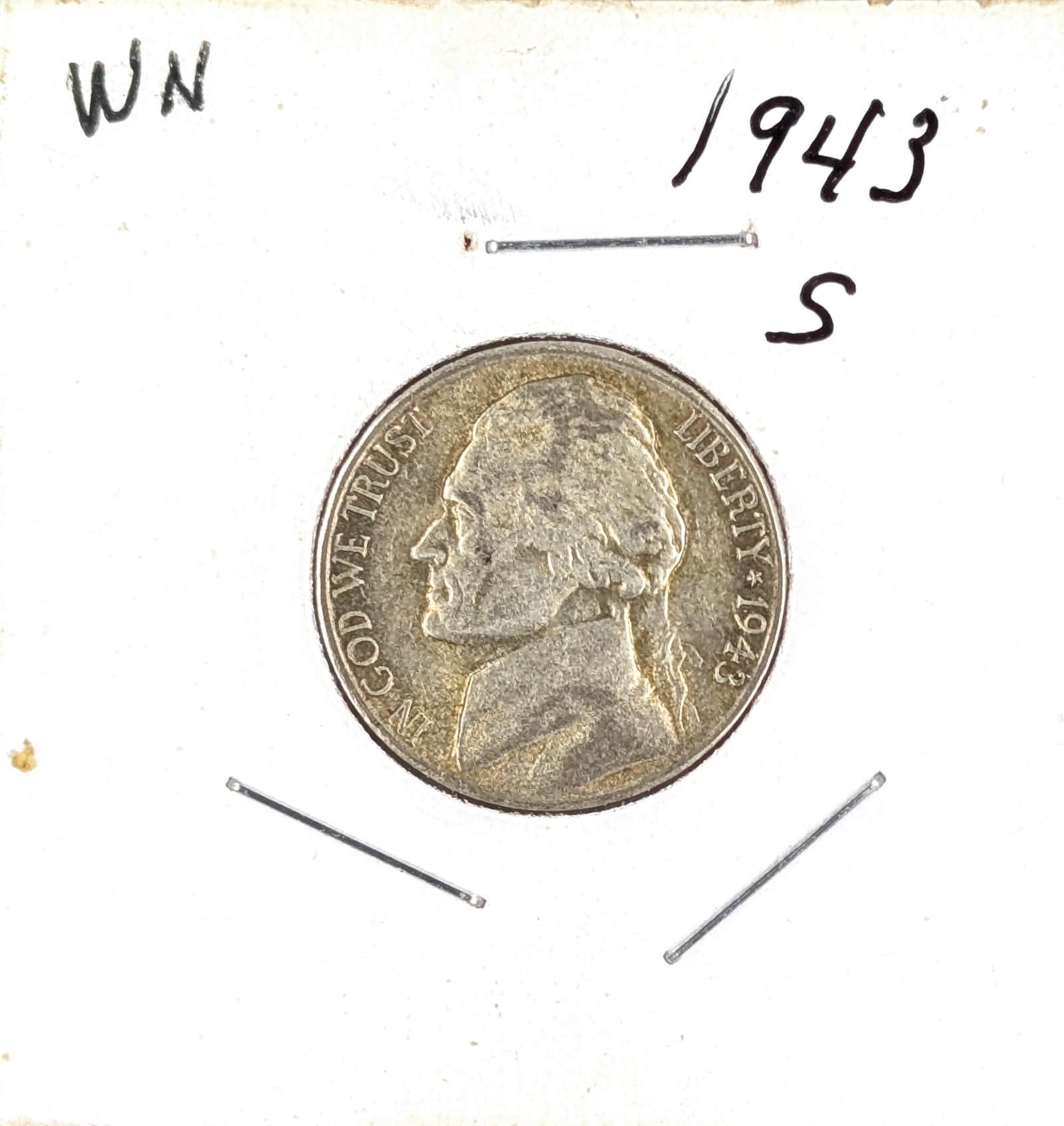 1943-S Silver War Nickel (1 of 2)