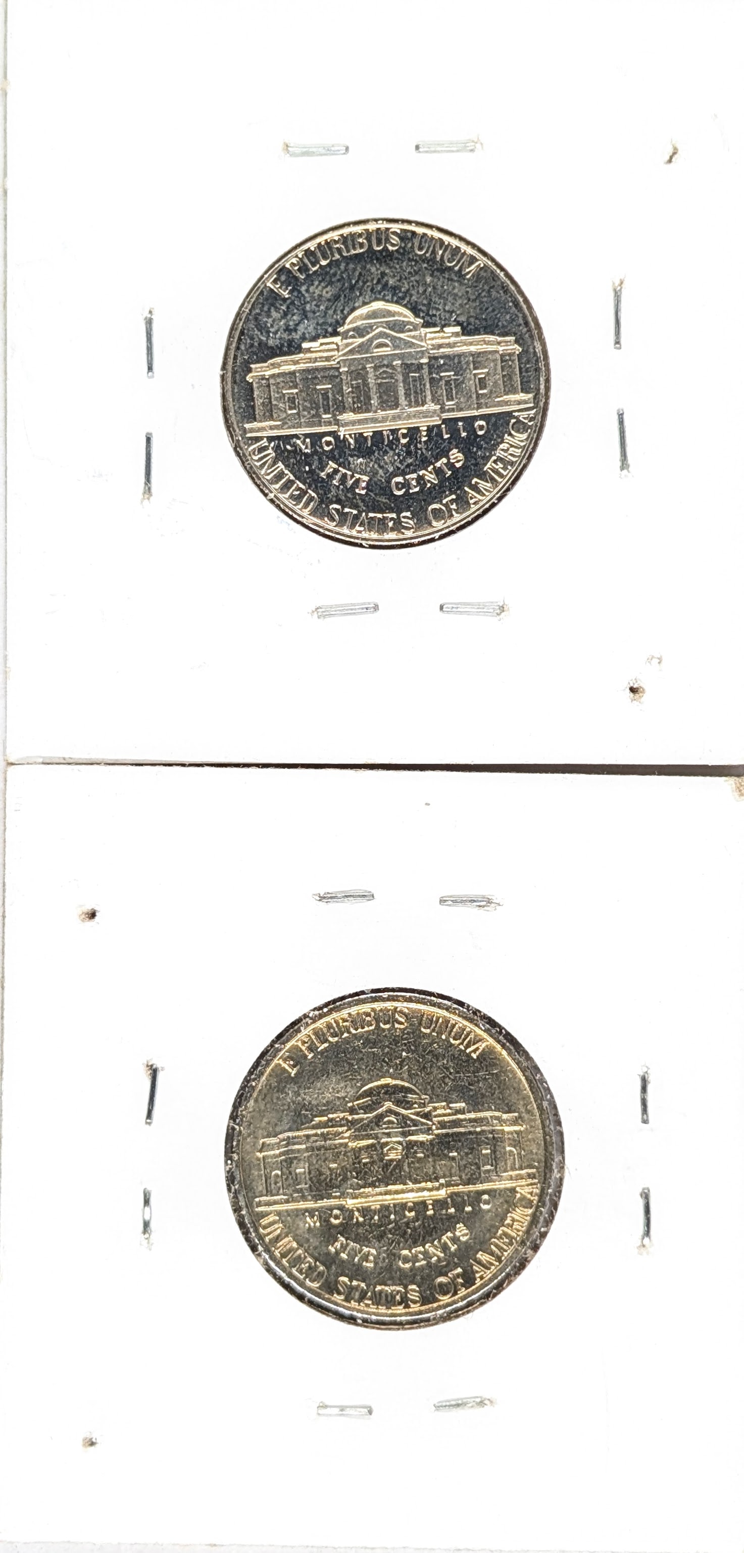 Lot of 2 Uncirculated Jefferson Nickels- 1975-S, 1977 - 2