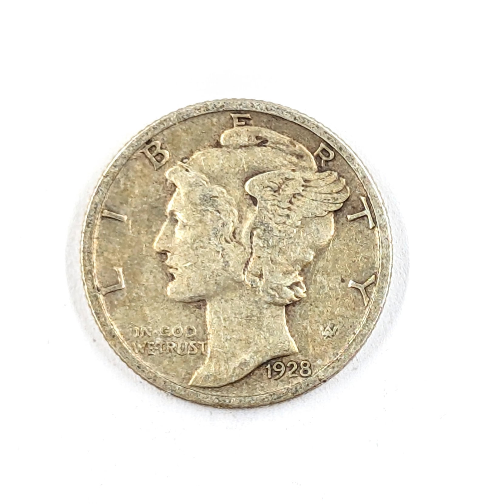 1928 Silver Mercury Dime: _