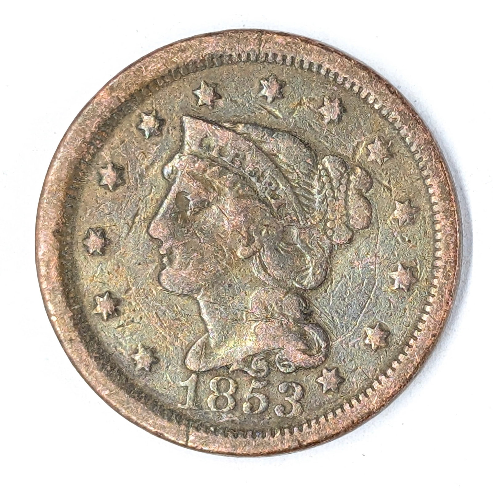 1853 Large Cent: _