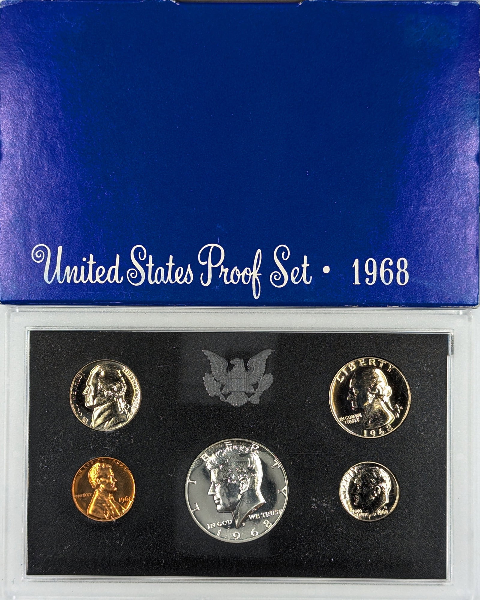 1968 US Mint Proof Set w/ Silver JFK Half (1 of 2)