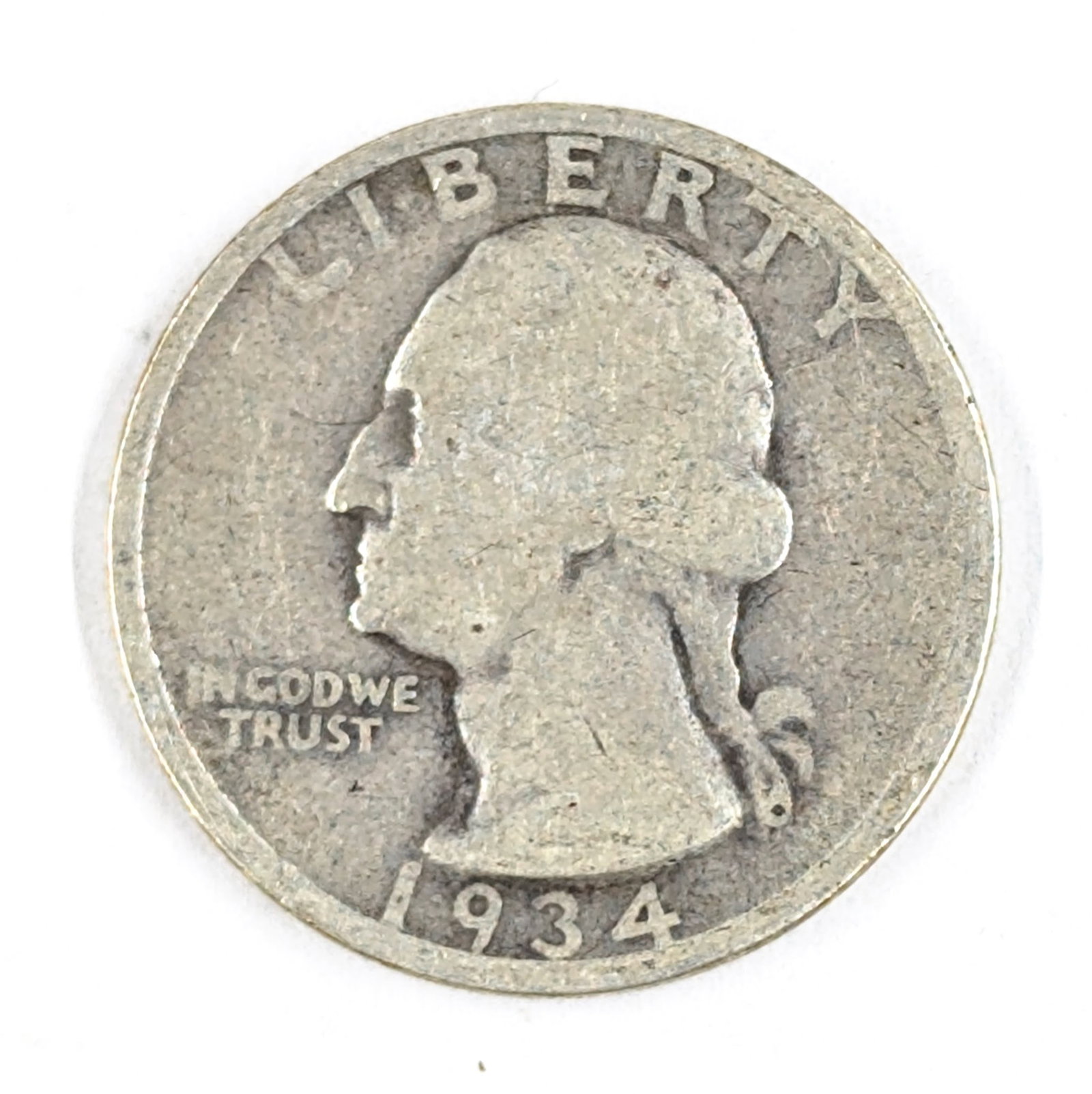 1934 Silver Washington Quarter: _