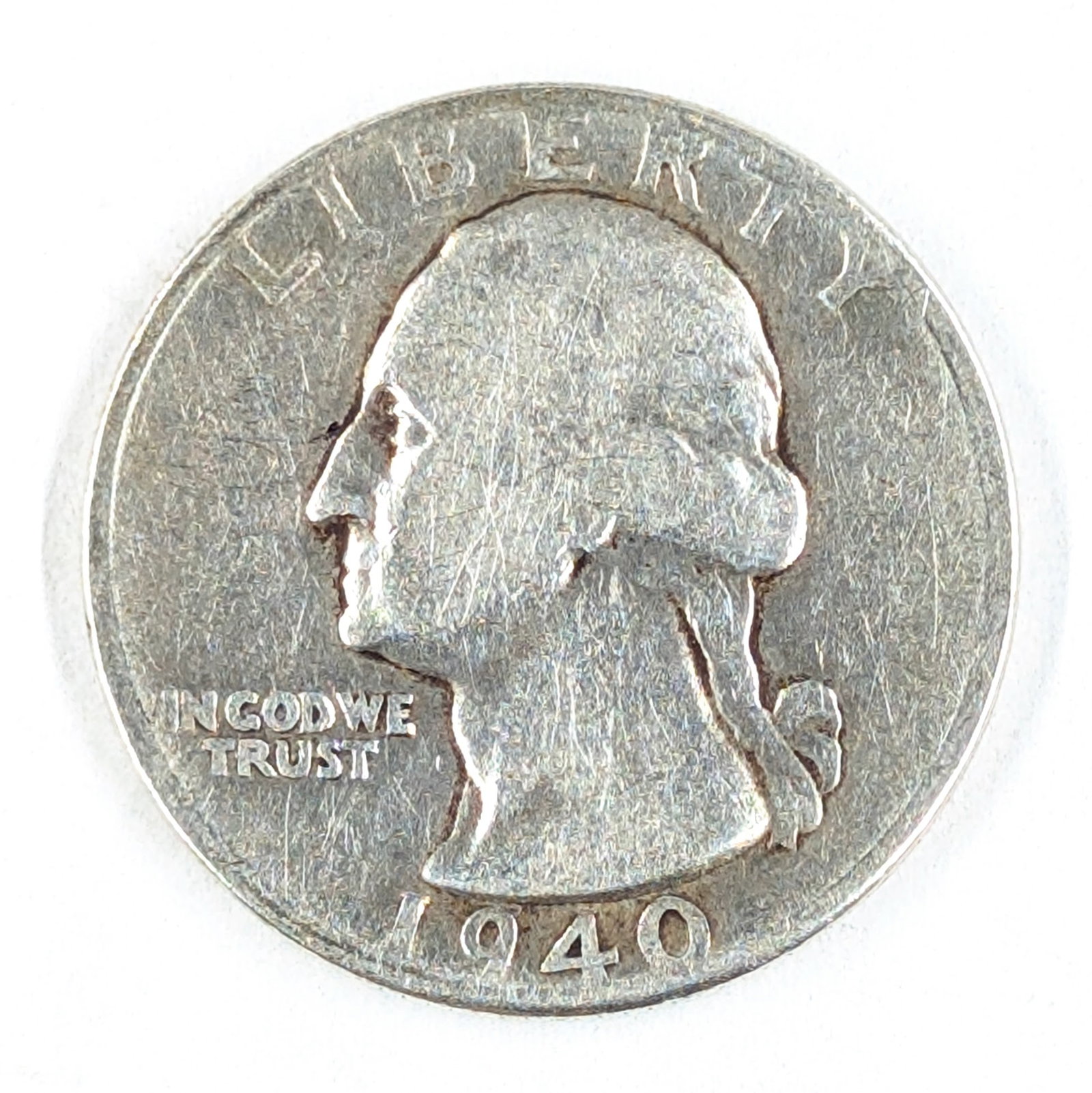 1940 Silver Washington Quarter: _