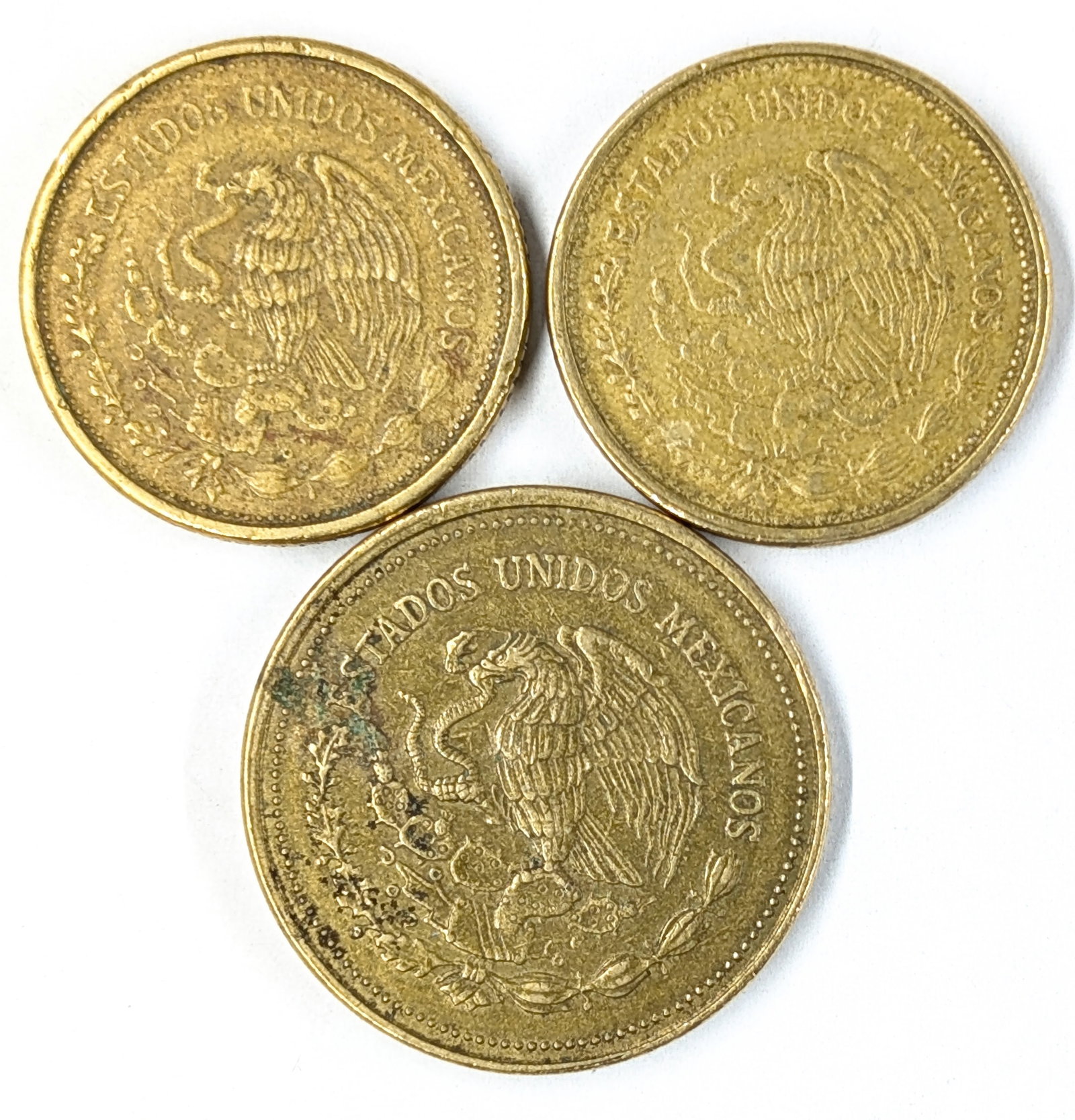 Lot of 3 Mexican Pesos- 100(2), 1000 - 2
